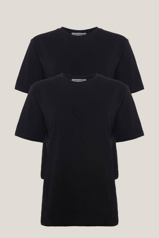 Women's t-shirt - Black (2-pack)